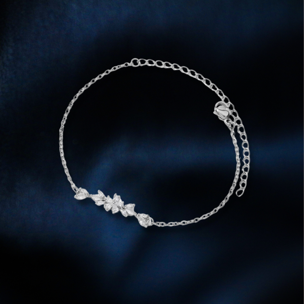 Zircon Flowers Bracelet