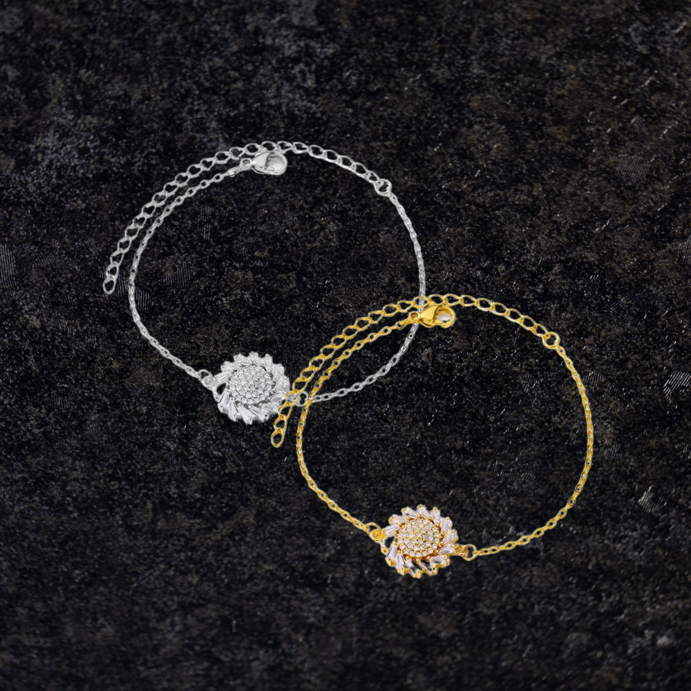 Zircon Sun Flower Bracelets