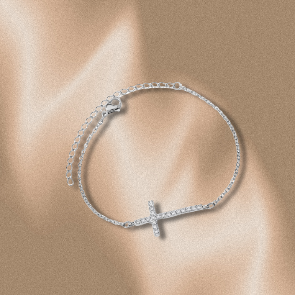 Stainless Steel Cross Bracelet