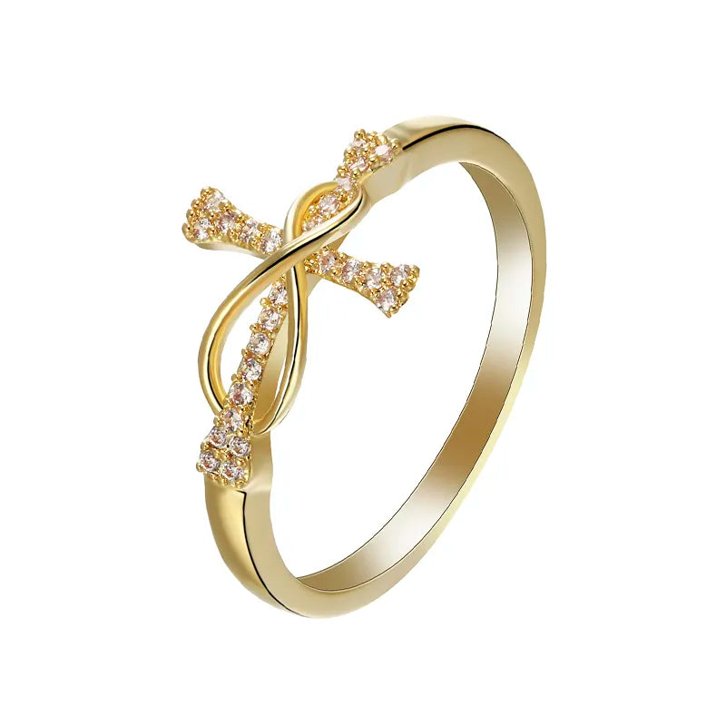 Cross Finger Ring