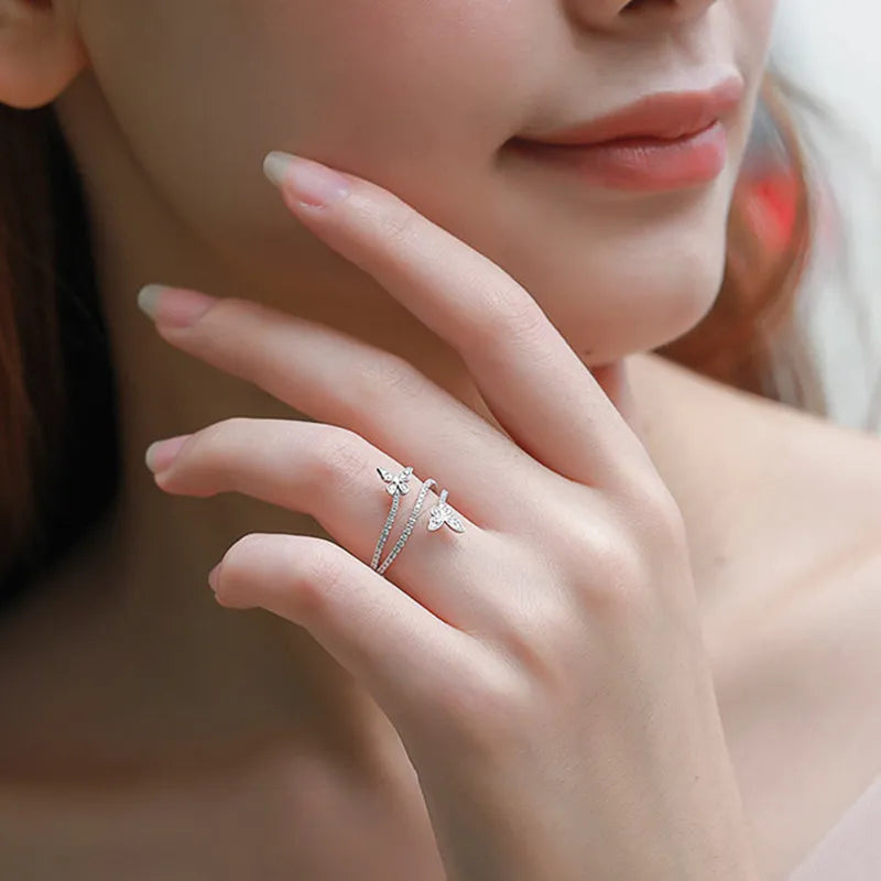 Exquisite Butterfly Rings for Women