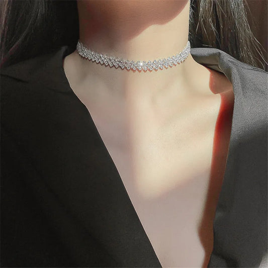 Rhinestone Choker Necklace