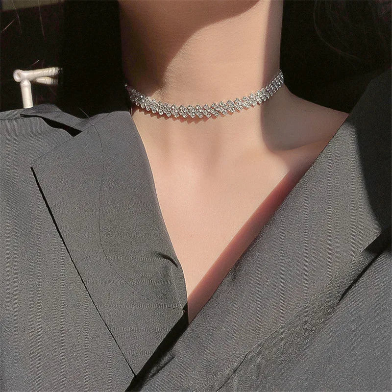 Rhinestone Choker Necklace