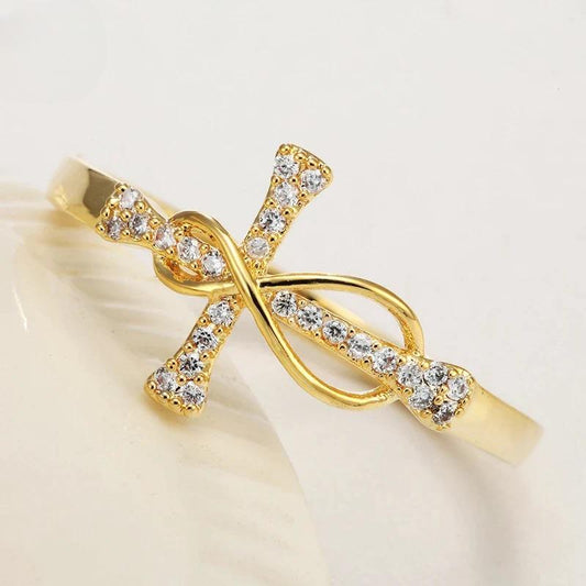 Cross Finger Ring